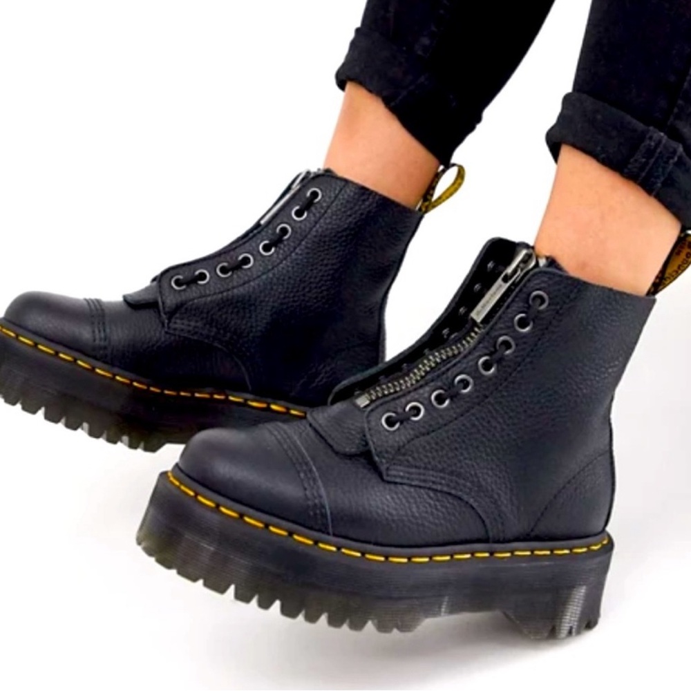 Dr. Martens Sinclair Black Platform Combat Boots